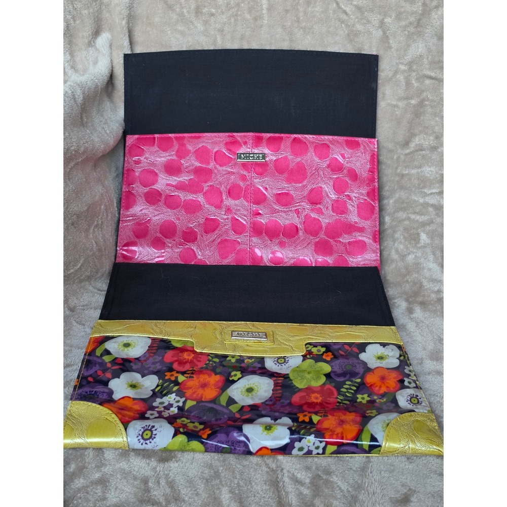 Miche Bag Samantha Classic Shells Lot of 2 Floral Gold and Hot Pink Textured